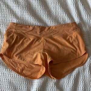 lululemon athletica Orange Athletic Shorts